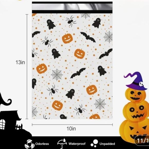 Other - 20 Count 10x13 Halloween Poly Mailers Shipping Supplies Holiday